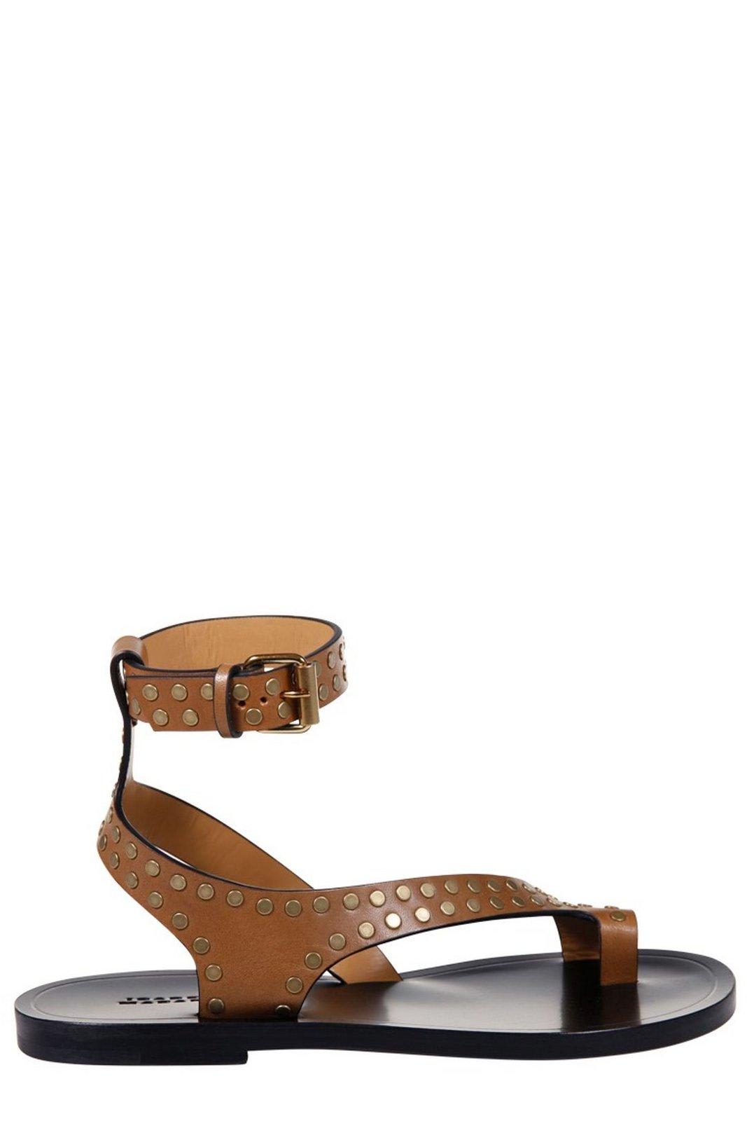 Jiona Stud-embellished Ankle Strapped Sandals