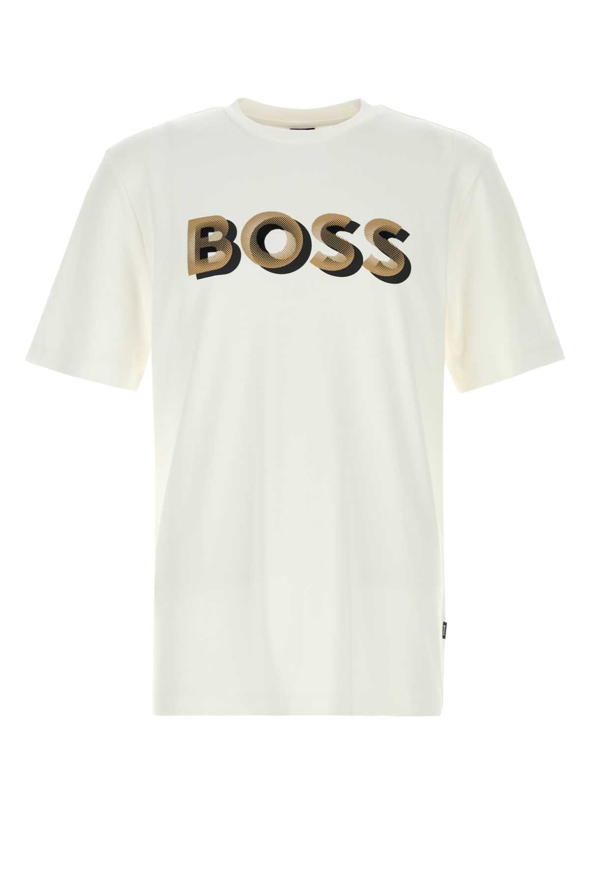 Hugo Boss Cotton Logo T-shirt For Everyday Wear In White