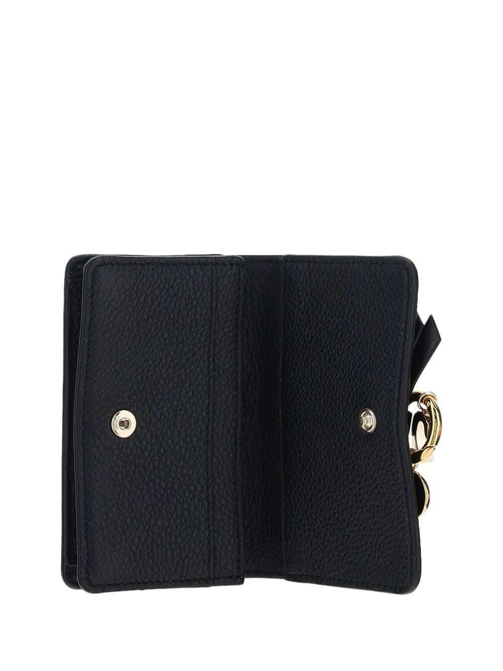 Shop Chloé Alphabet Wallet In Black