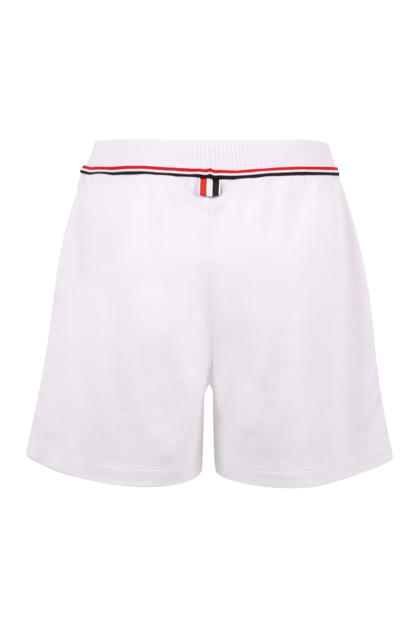 Shop Thom Browne Cotton Shorts In White