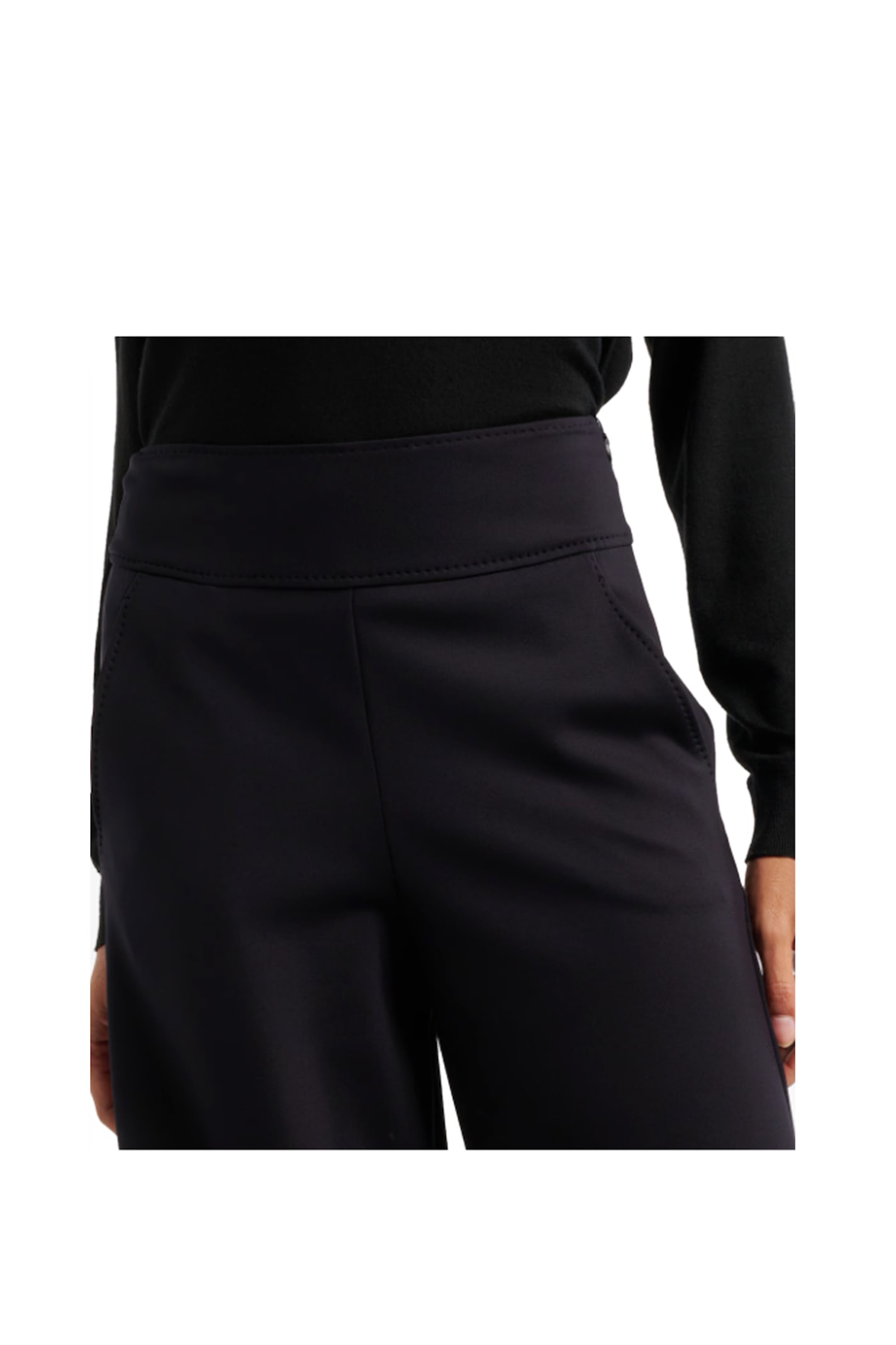 Max Mara Pants Woman Color Blue In Black
