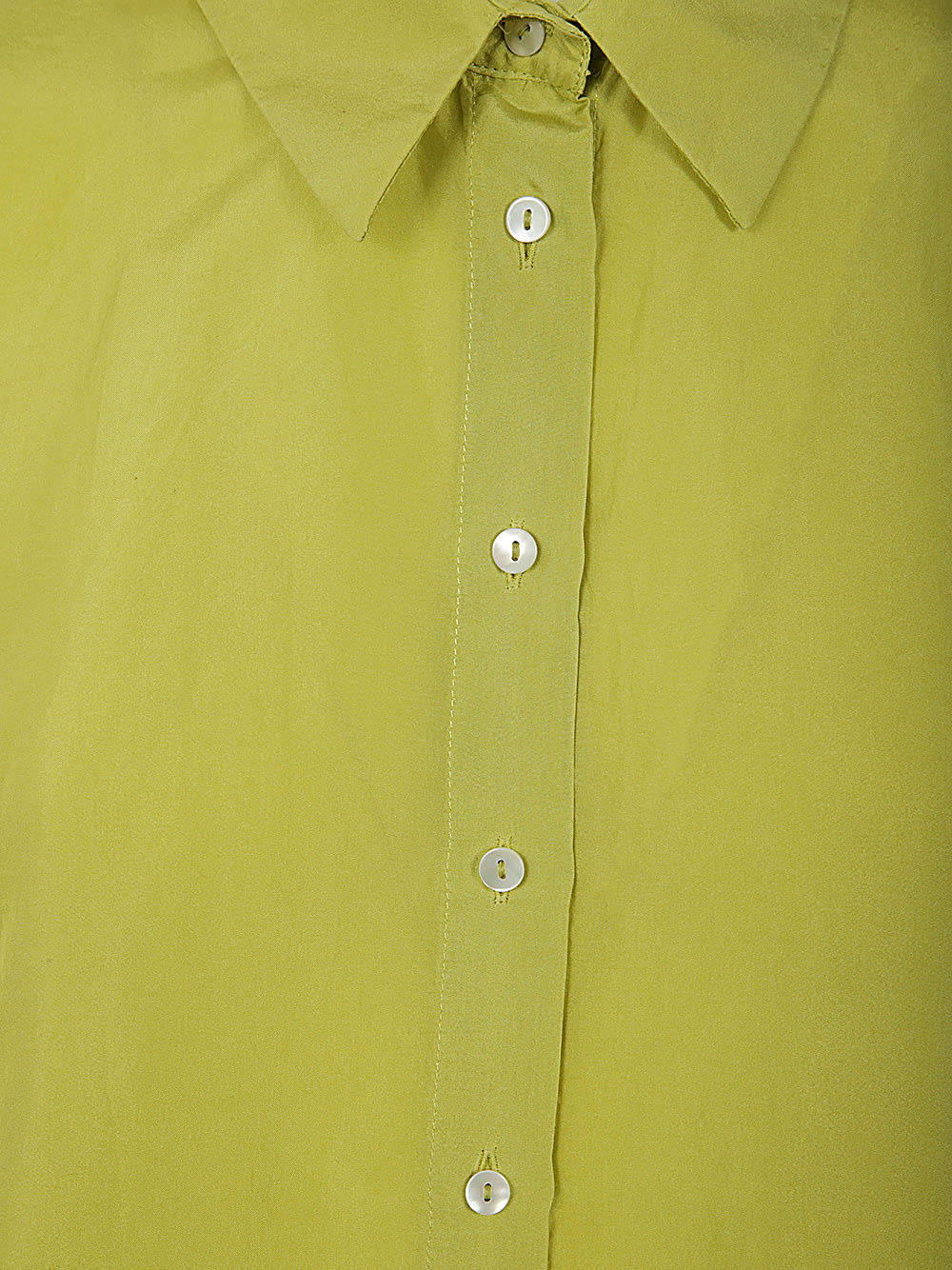 Shop Antonelli Bassano Short Sleeves Oversized Shirt In Lime