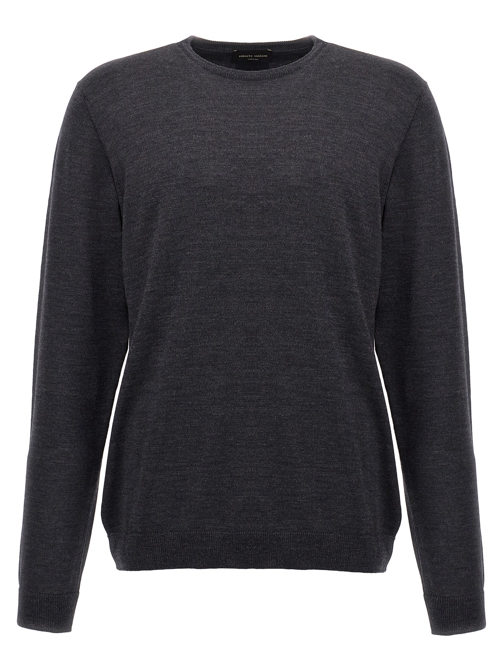 Shop Roberto Collina Crew-neck Sweater In Gray