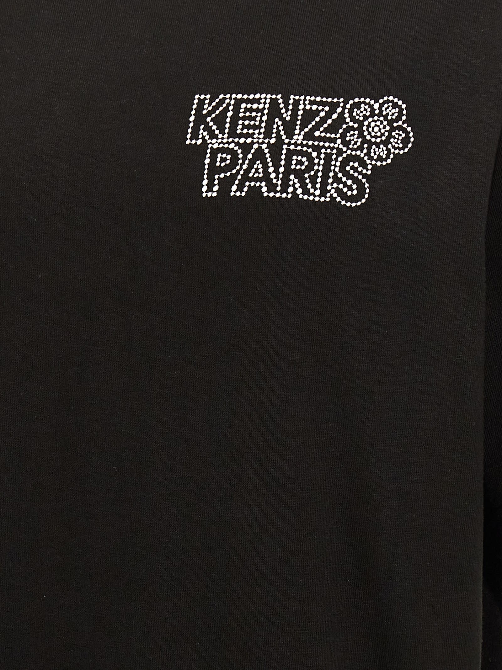 Shop Kenzo Constellation T-shirt In White/black