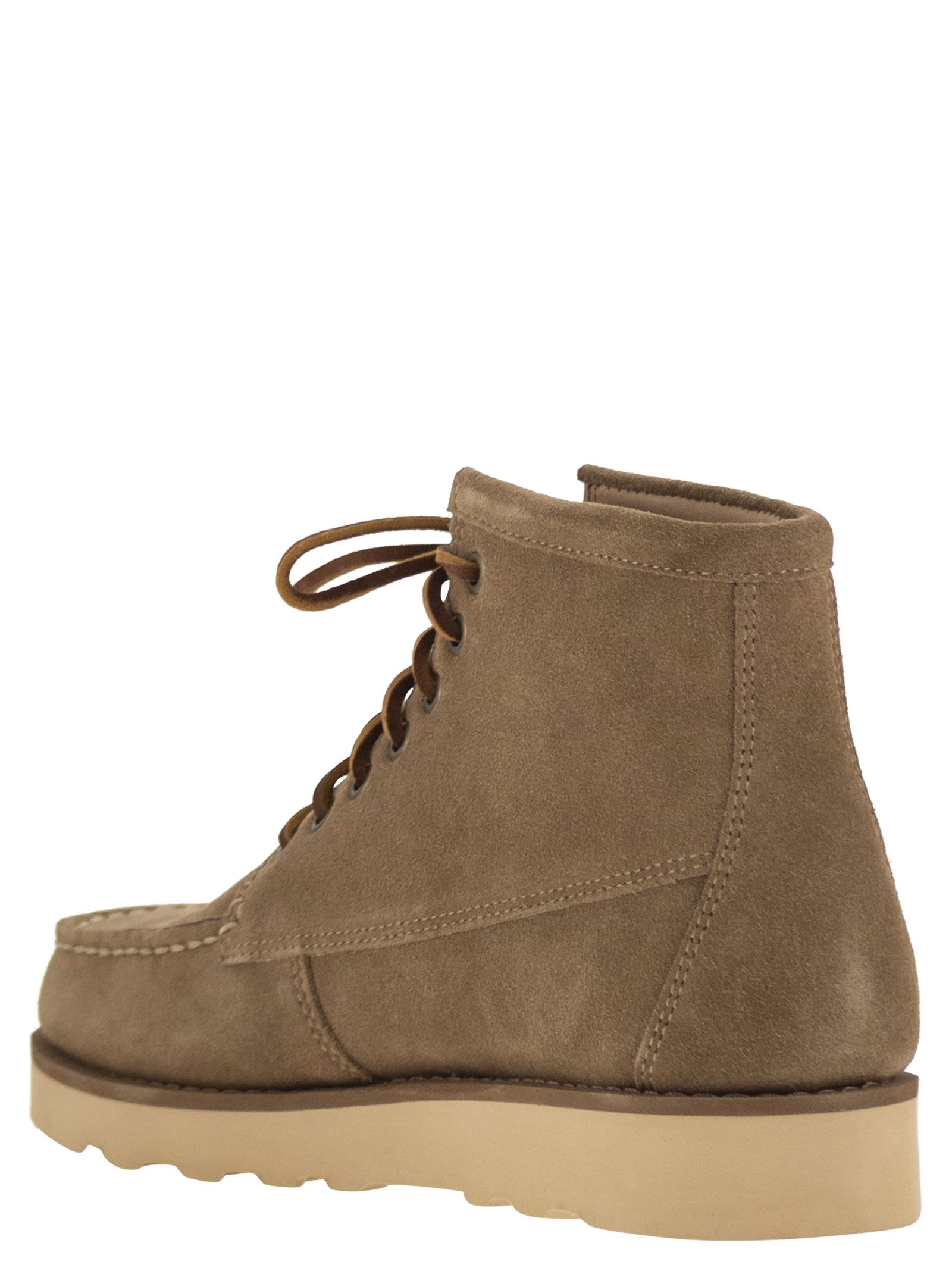 Shop Sebago Tala - Suede Ankle Boots In Tobacco