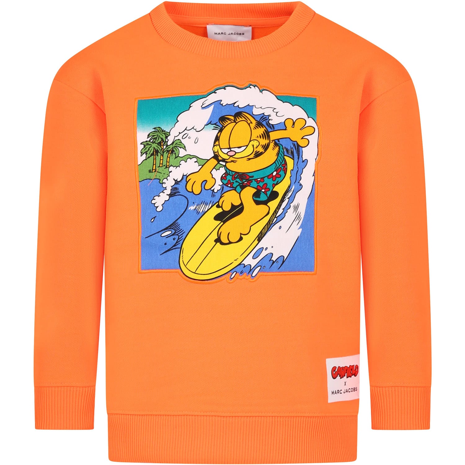 Marc Jacobs Orange Sweatshirt For Boy With Garfield
