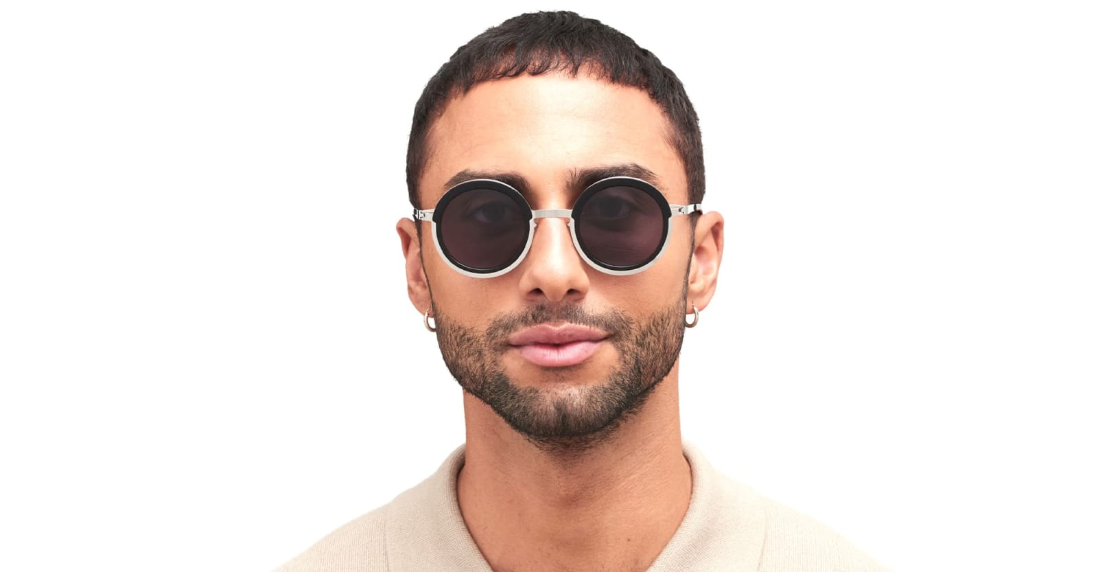 MYKITA PHILLYS - SHINY SILVER / BLACK COOL SUNGLASSES 