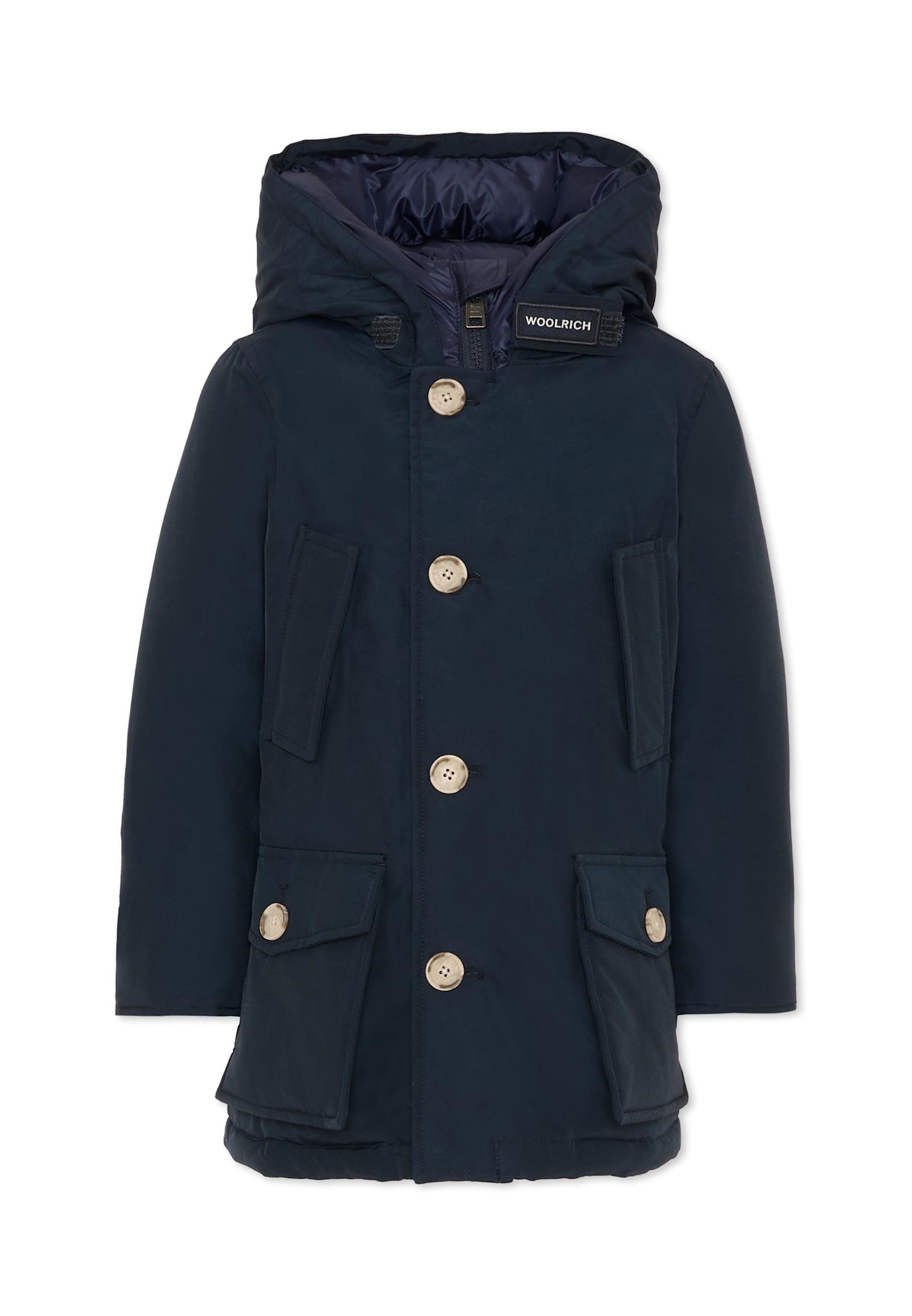 Woolrich Kids' Blue Arctic Parka For Boy With Logo