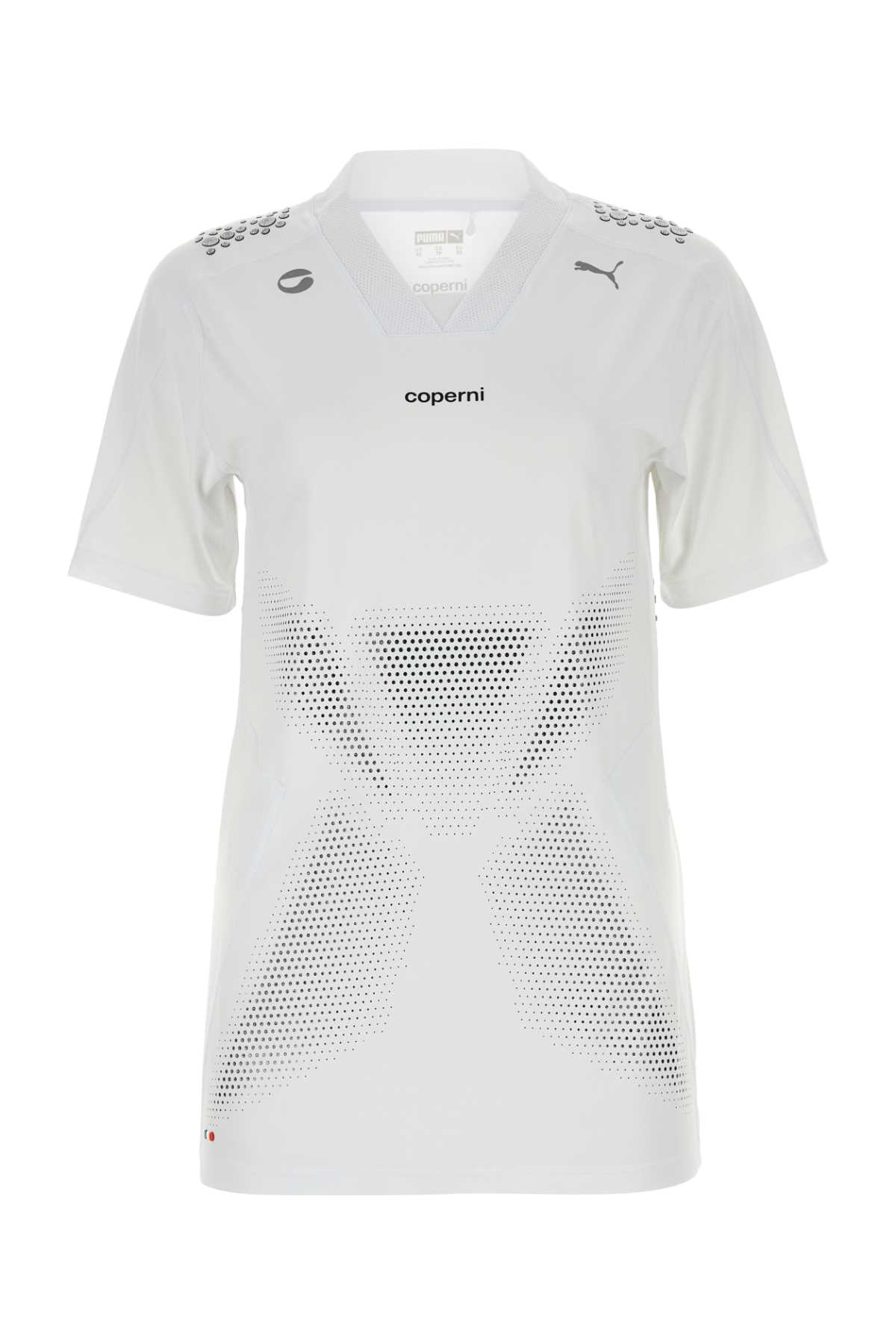 Coperni White Stretch Nylon  X Puma T-shirt In Gray