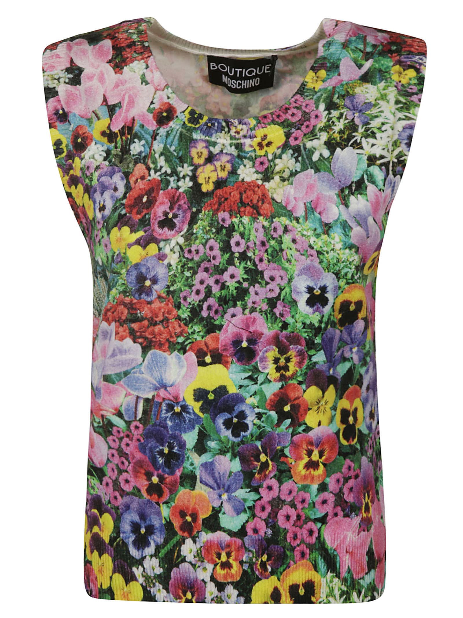 Moschino Floral Print Sleeveless Top