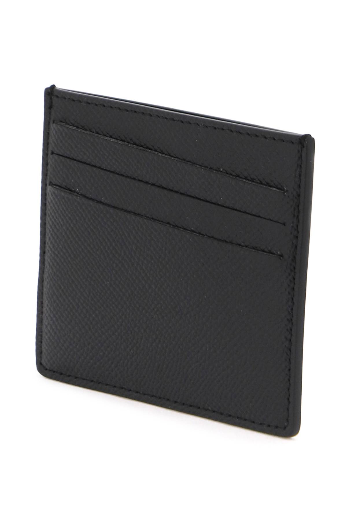 Maison Margiela Leather Cardholder In Black