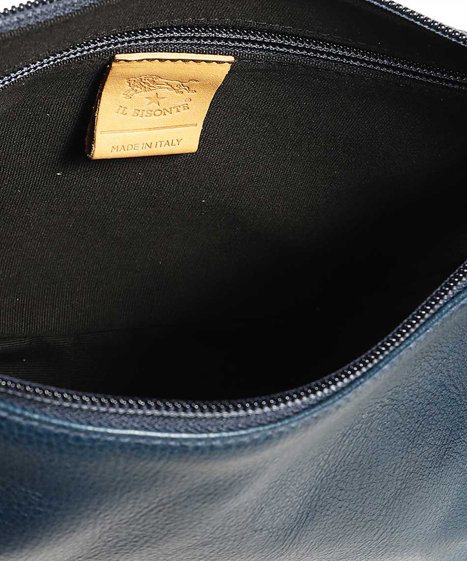 Il Bisonte Leather Crossbody Bag In Blue