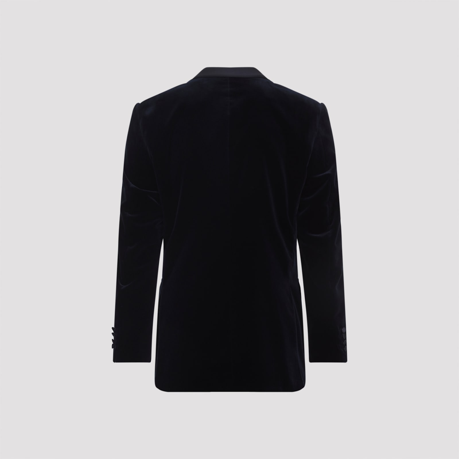 Canali Navy Blue Cotton Tuxeedo Drop 8 Regular Jacket In Blue