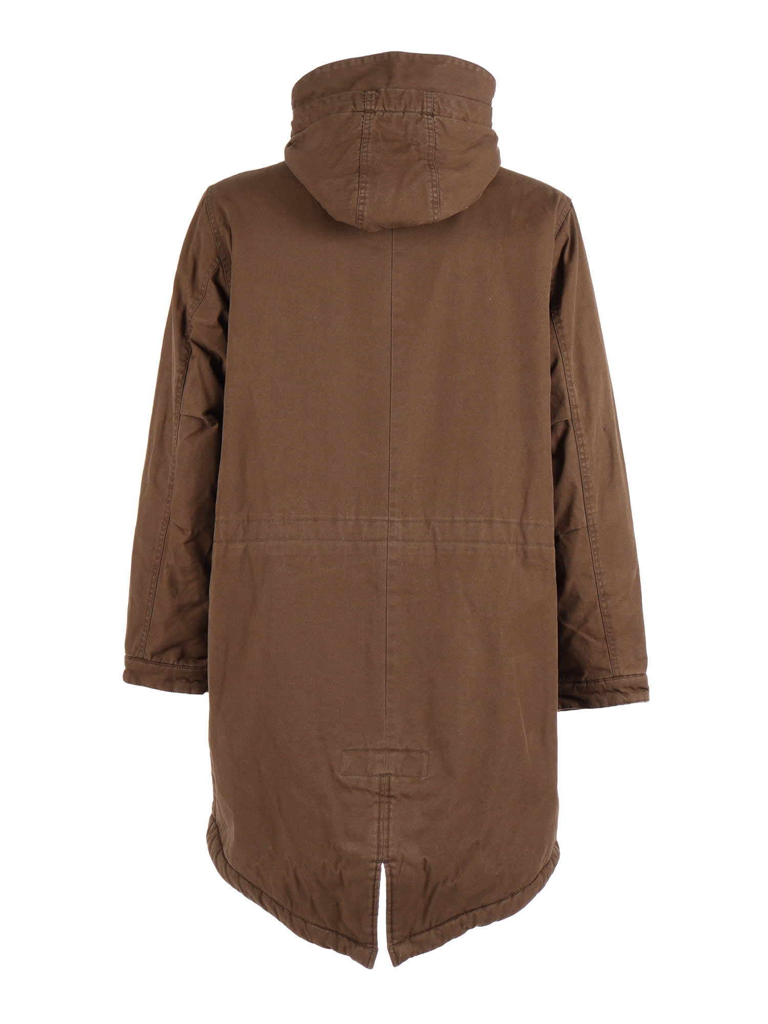 Aspesi Hooded Parka In Brown