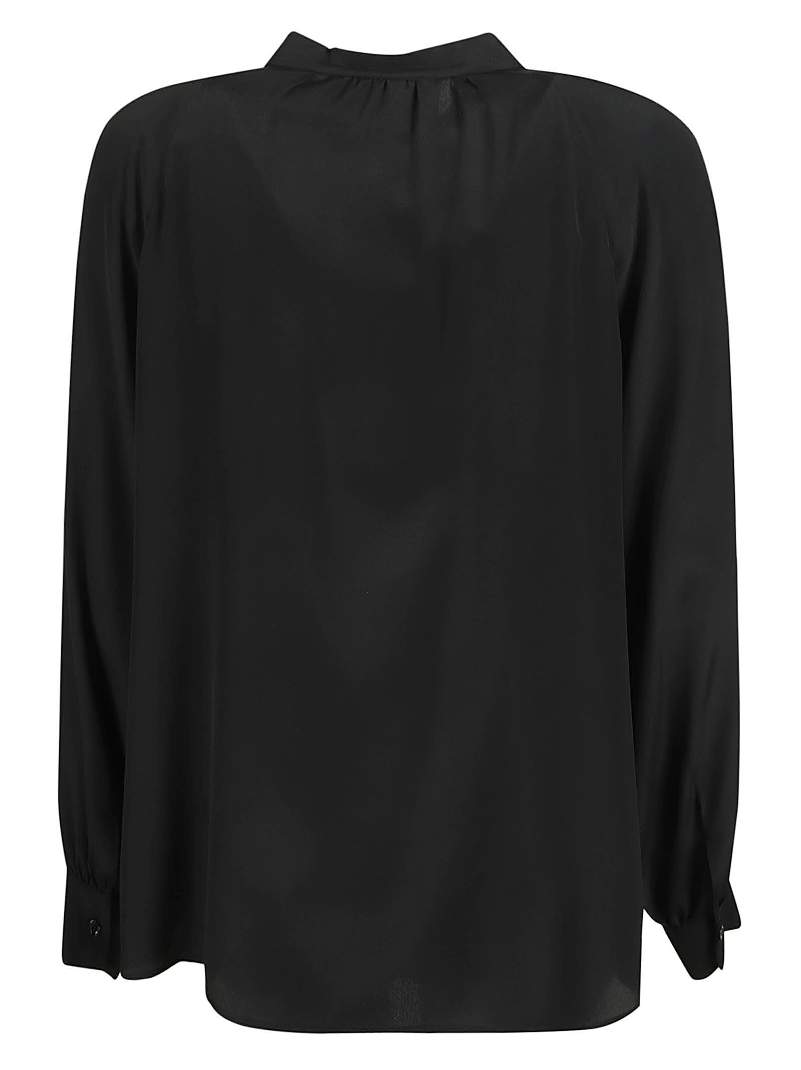Shop Boutique Moschino Buttoned Blouse In Black
