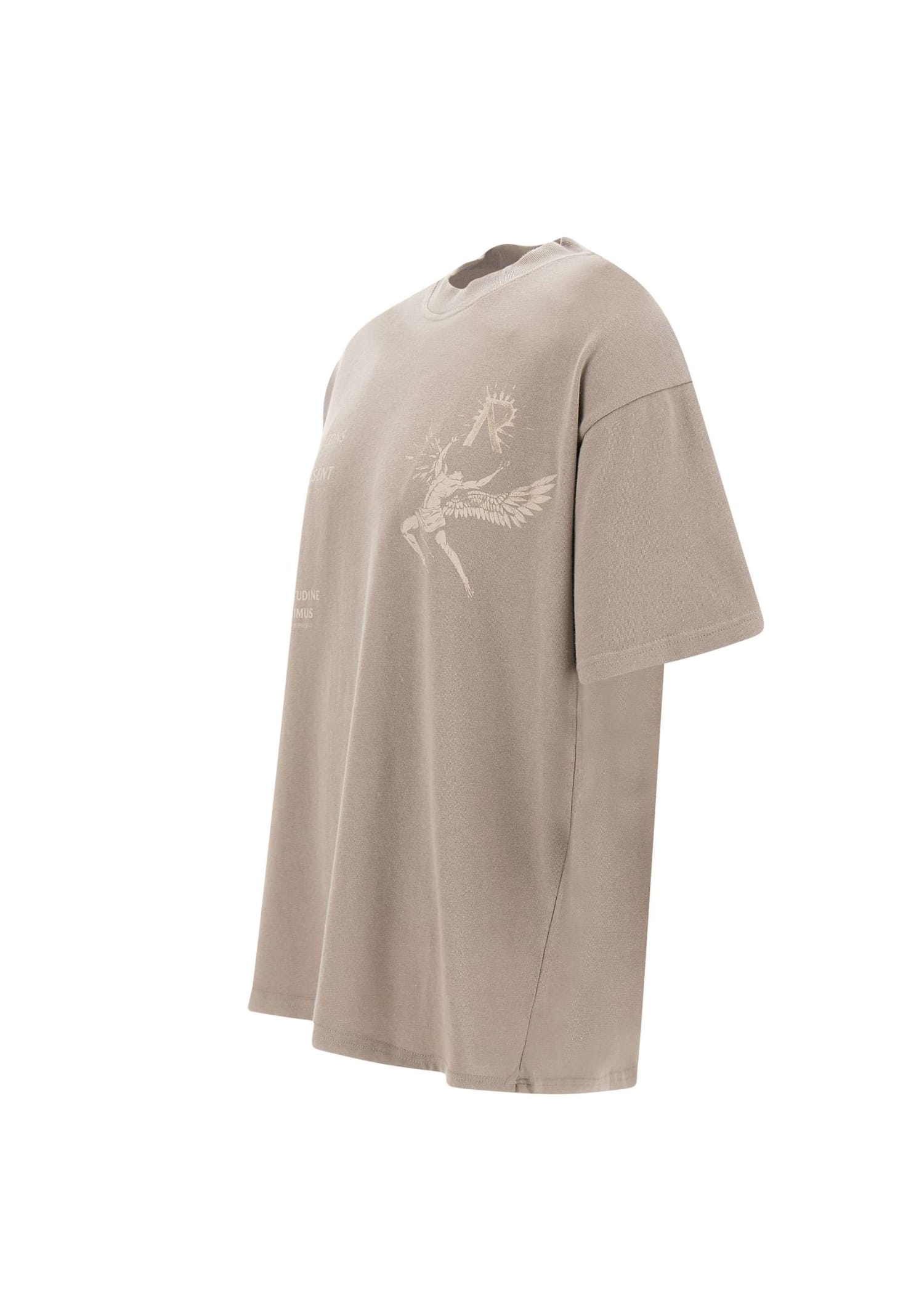 Shop Represent Icarus Cotton T-shirt In Beige