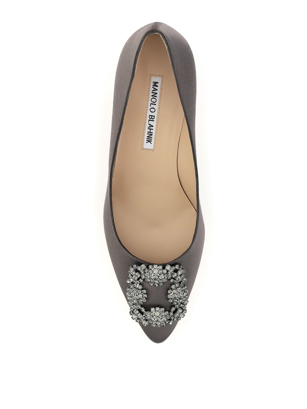 Shop Manolo Blahnik Hangisi Pumps In Dgry