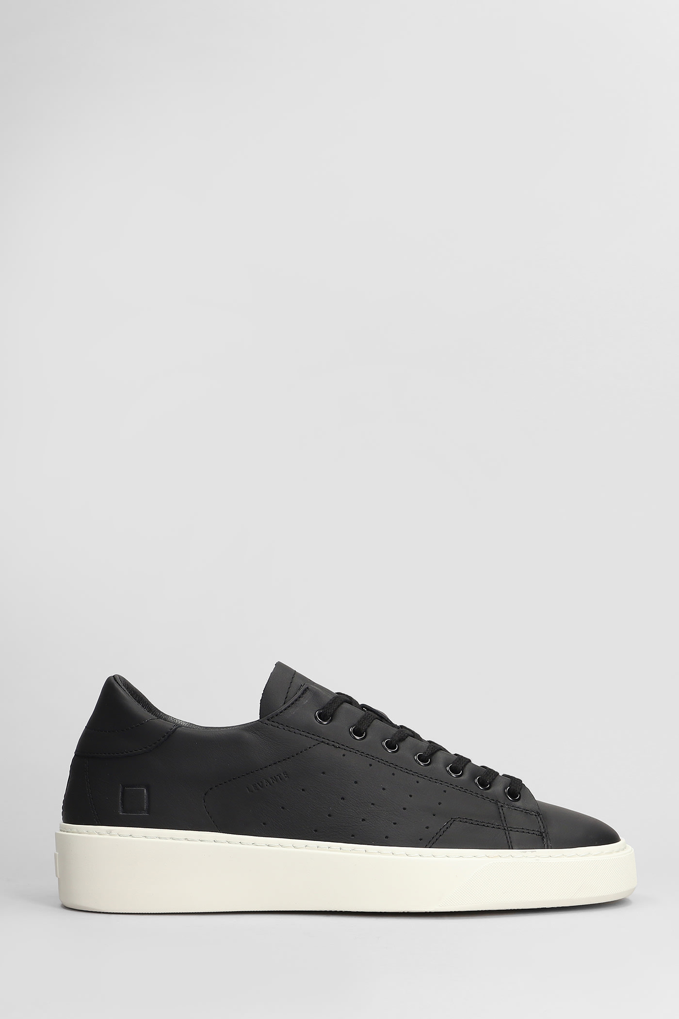 Shop Date Levante Sneakers In Black Leather