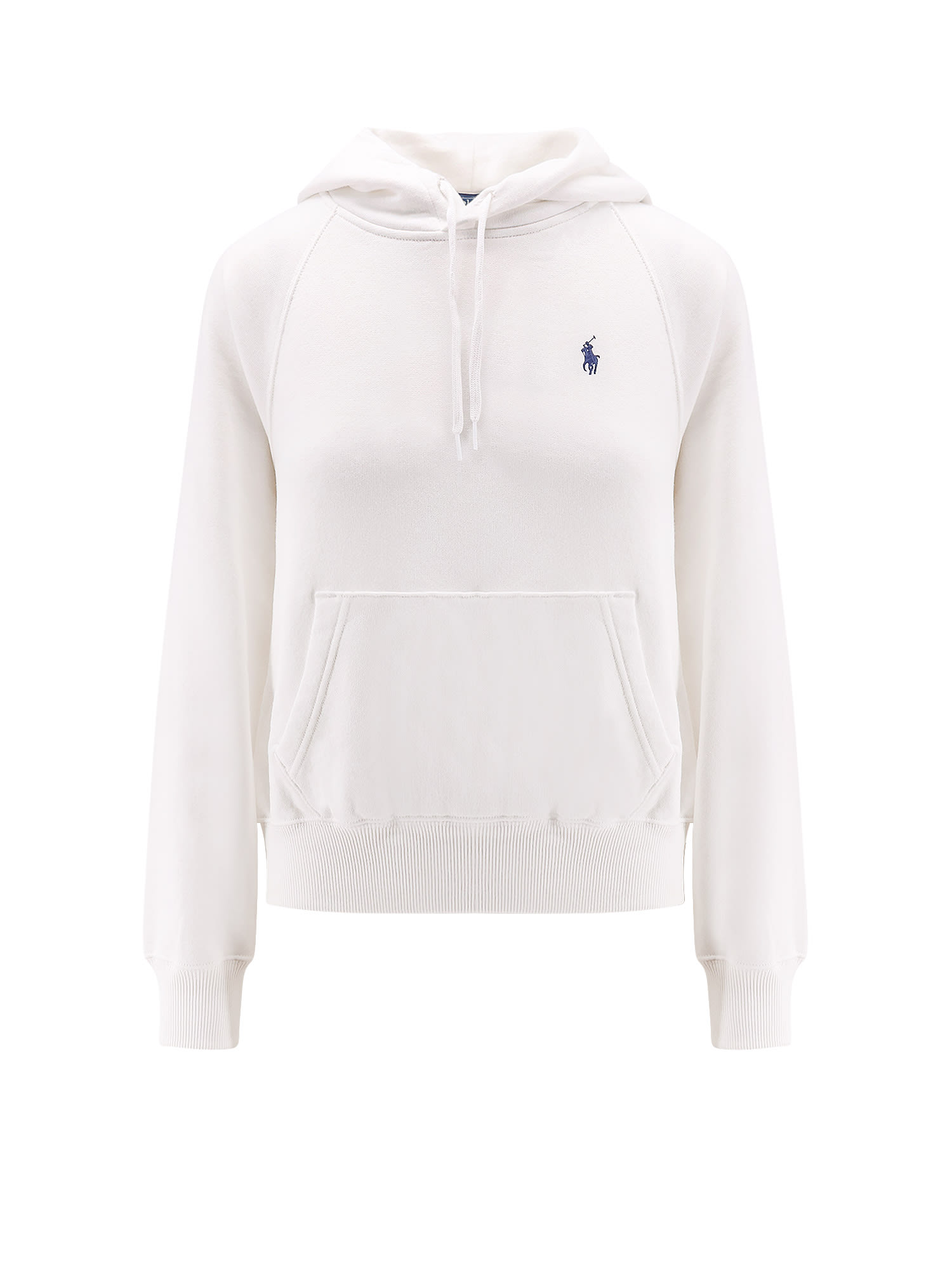 Polo Ralph Lauren Ribbed Cuff Long Sleeve Cotton Sweatshirt With Kangaroo Pocket