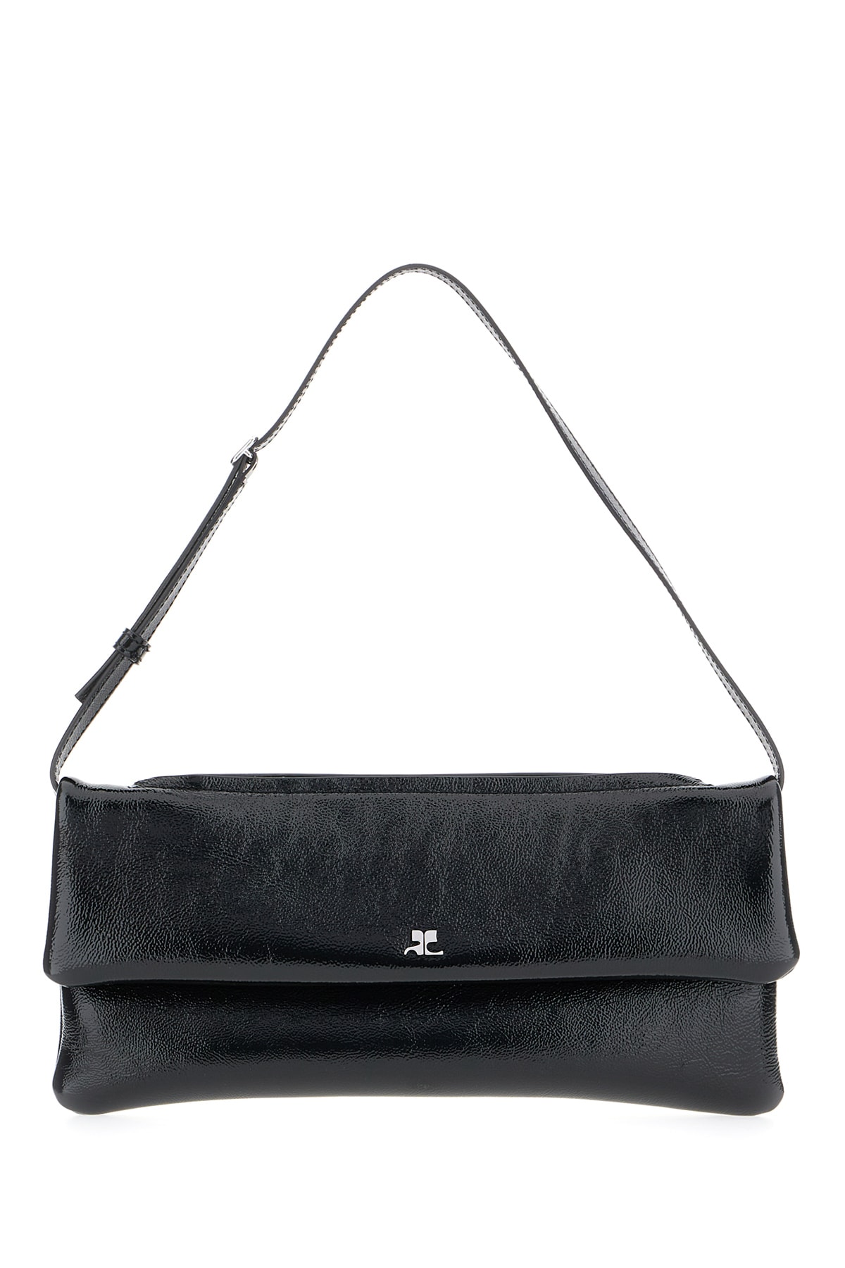 Courrèges Black Leather Handbag In Black