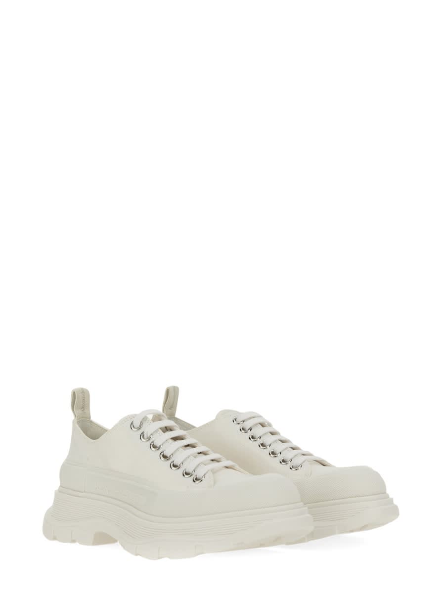 Shop Alexander Mcqueen Tread Slick Sneaker In White