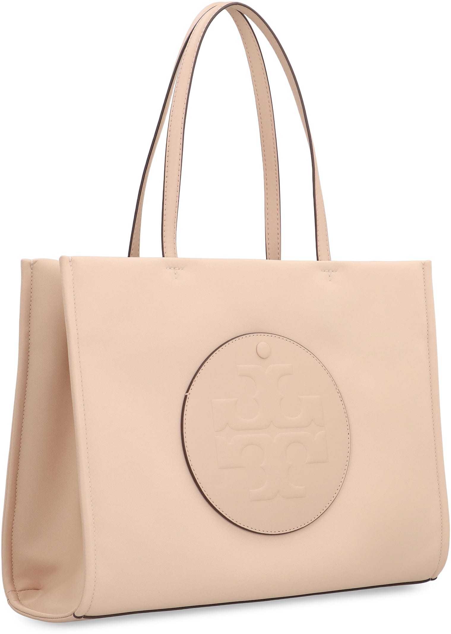 Tory Burch Small Ella Embossed Tote Bag In Nude