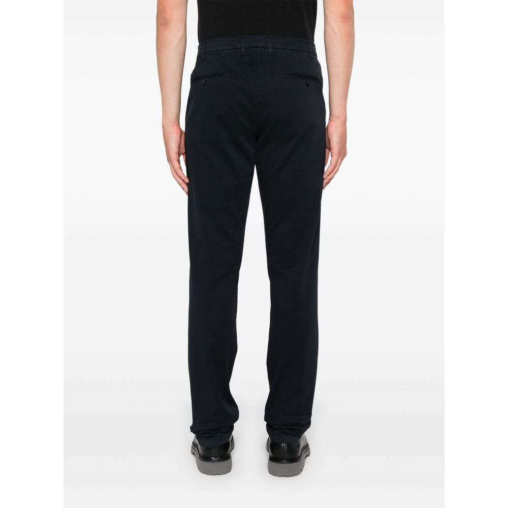 Canali Cotton Pants In Black