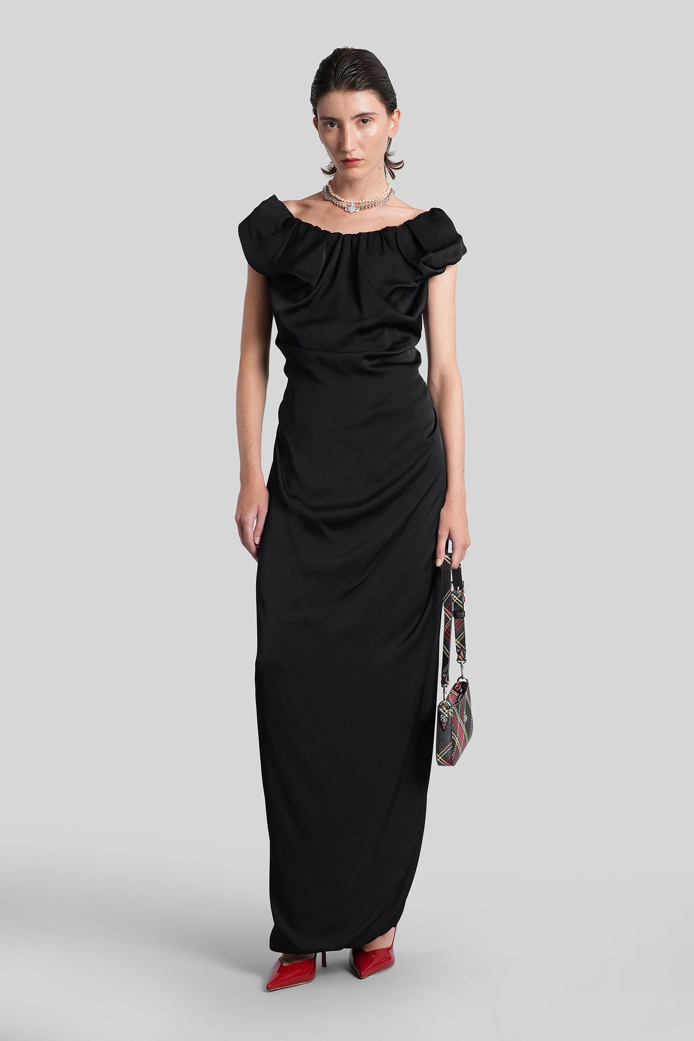 Vivienne Westwood Long Ginnie In Black Viscose In Black