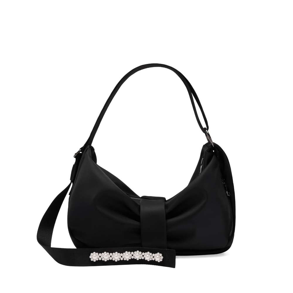 Simone Rocha Sling Bow Shoulder Bag In Black