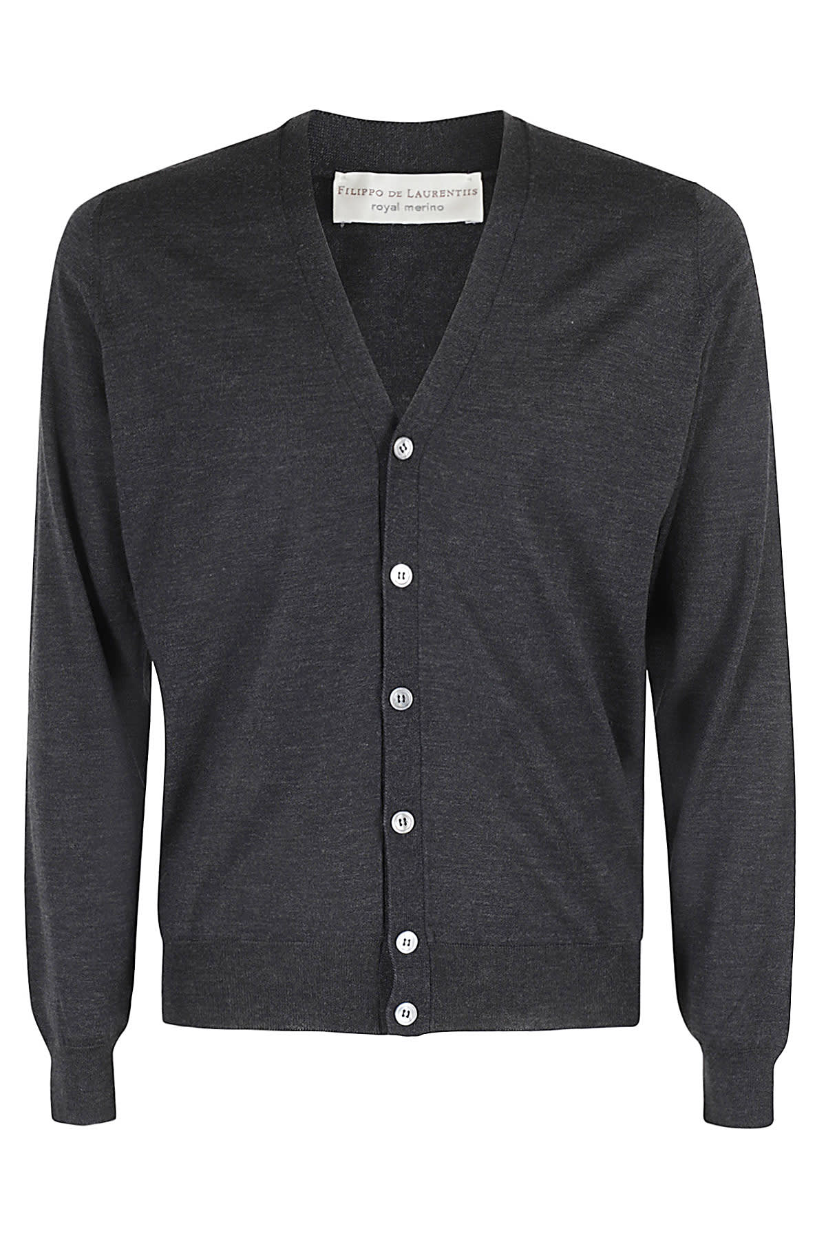 FILIPPO DE LAURENTIIS CARDIGAN BOTT ML R MERINO 