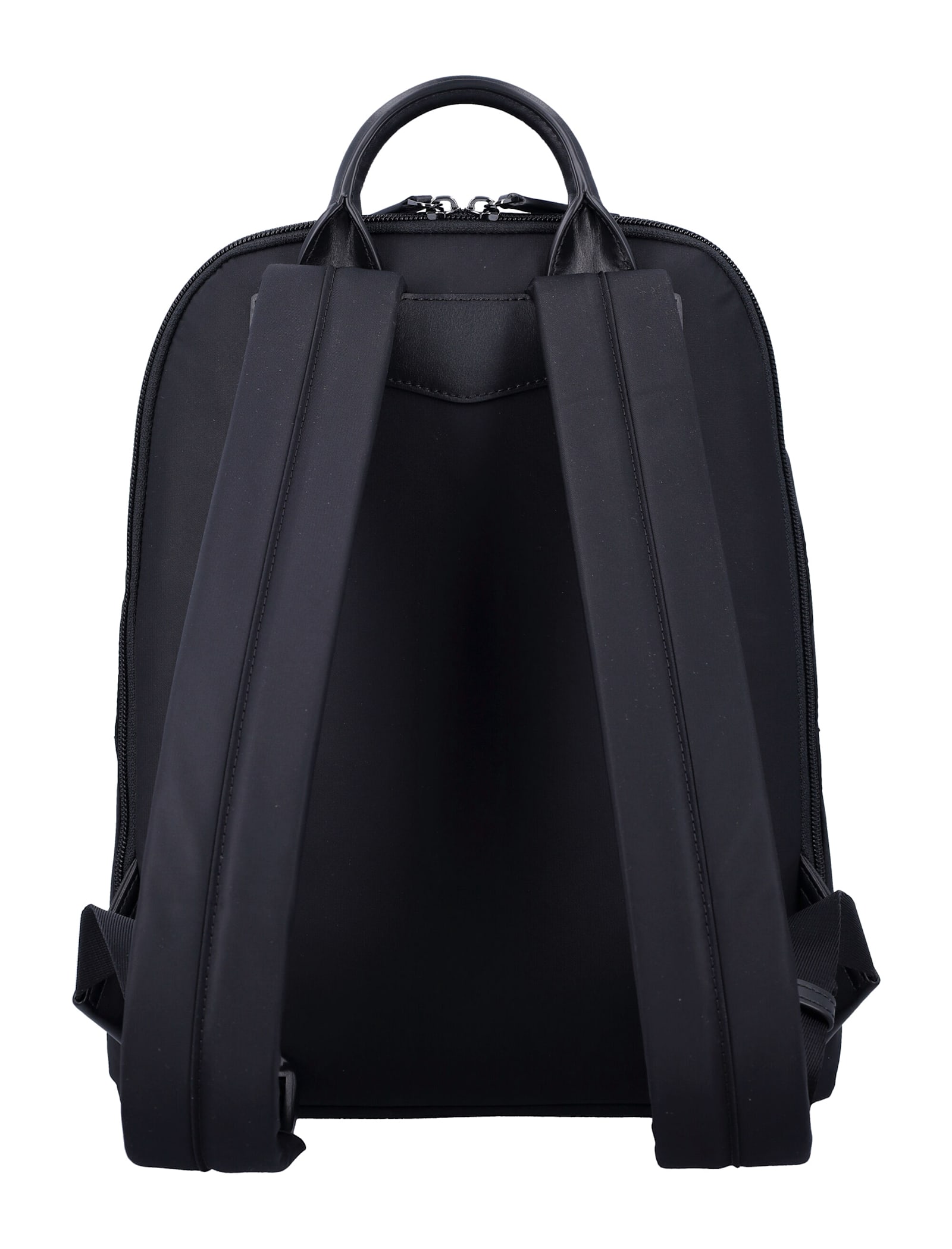 Emporio Armani Logo Nylon Backpack In Black