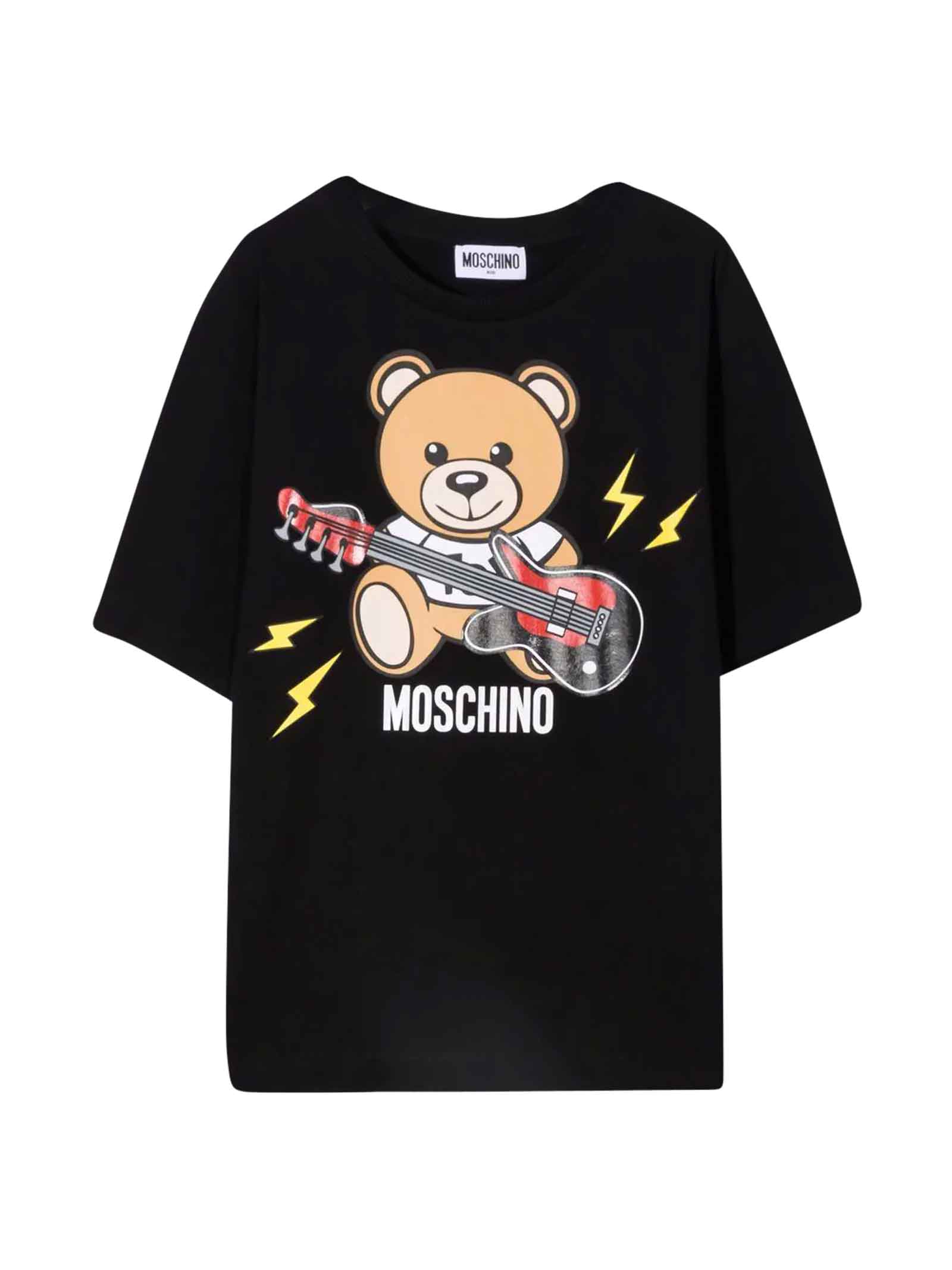 Moschino Black Maxi T-shirt With Toy Print