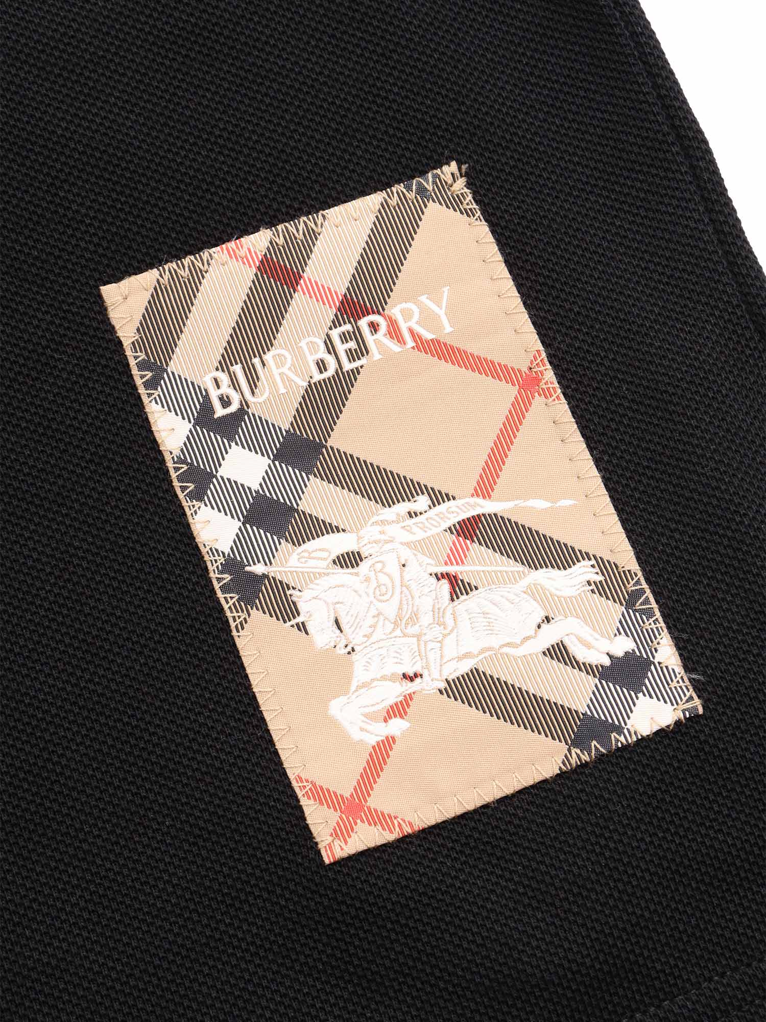 Burberry Kid Boy Polo Shirts In Black