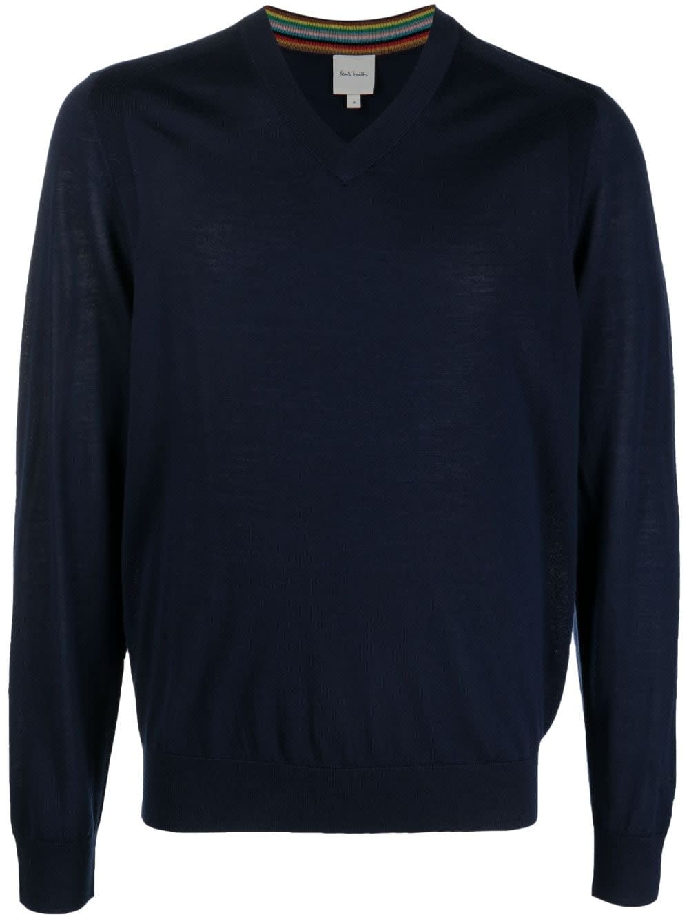 Shop Paul Smith Mens Sweater V Neck In Blues