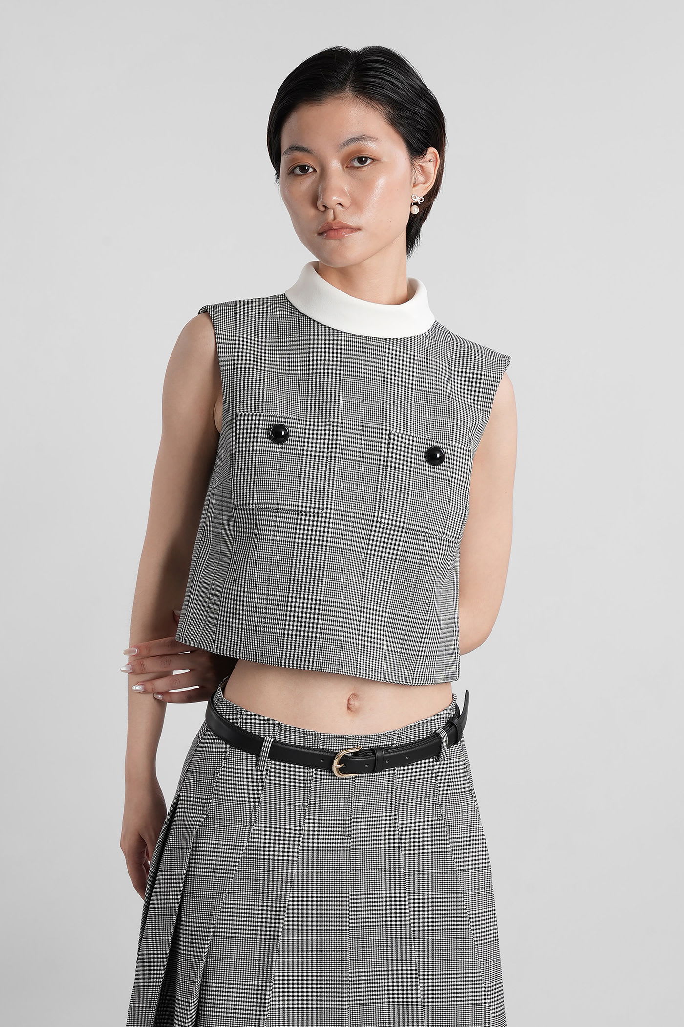 Topwear In Black Polyester