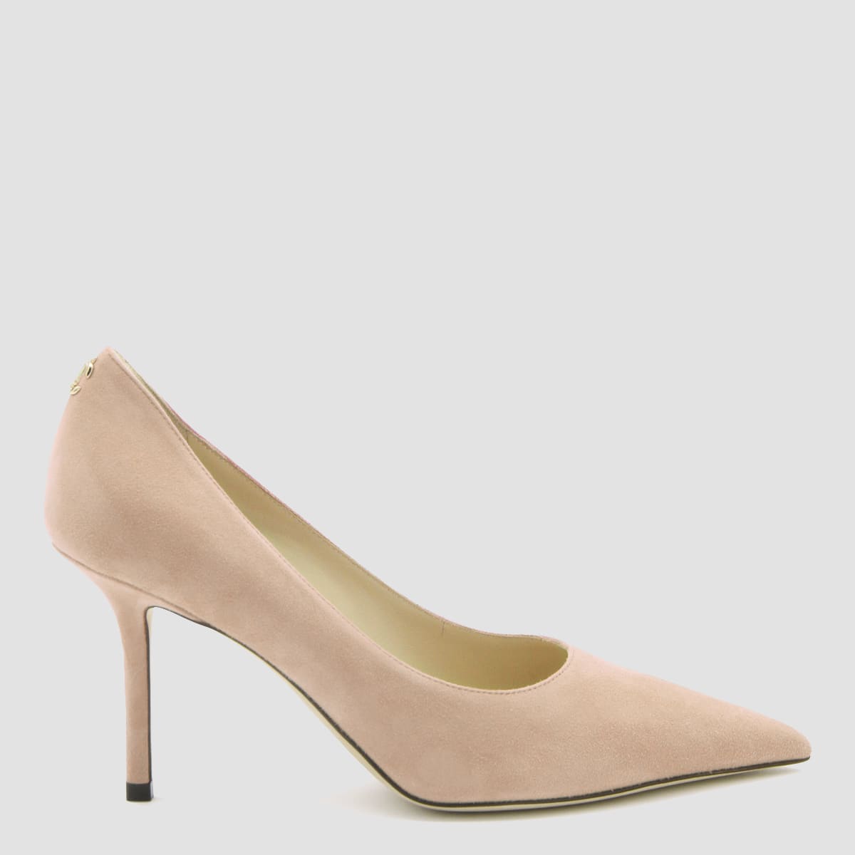 Shop Jimmy Choo Pink Leather Love 85 Pumps In Ballet Pink