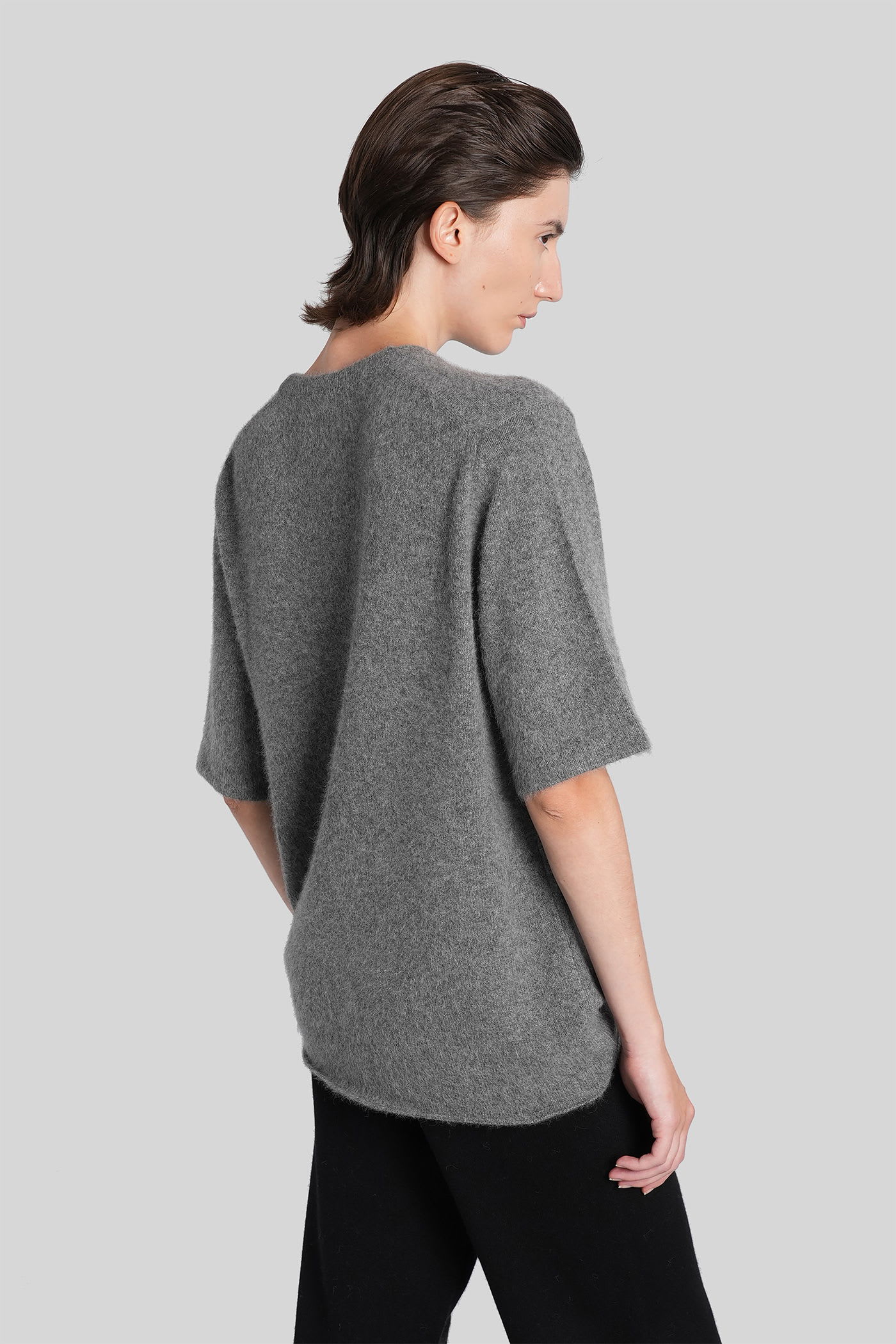 Loulou Studio Raven Knitwear In Grey Wool In Gray