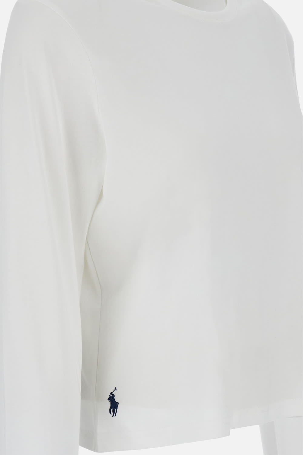 Polo Ralph Lauren Cotton Long Sleeves T-shirt In White