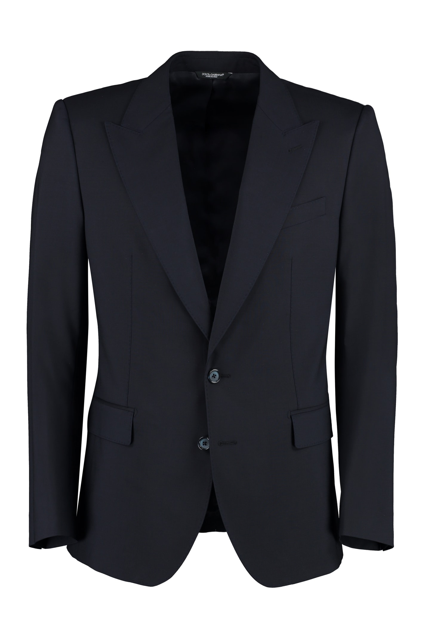 Shop Dolce & Gabbana Sicilia Wool Two-pieces Suit In Blu