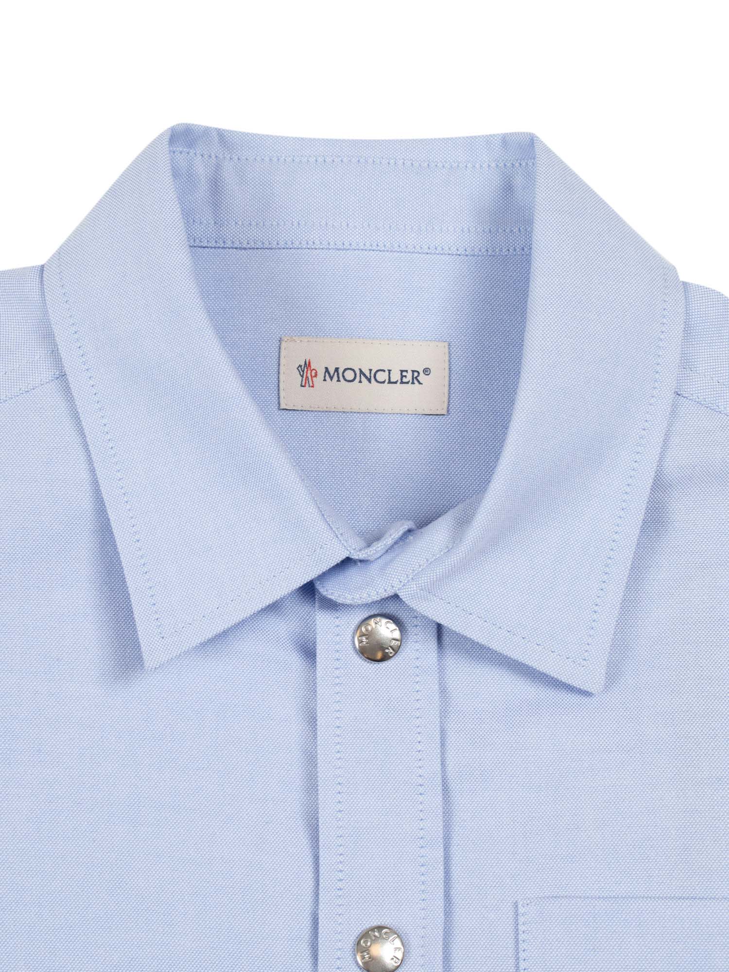 Moncler Shirt In Blue