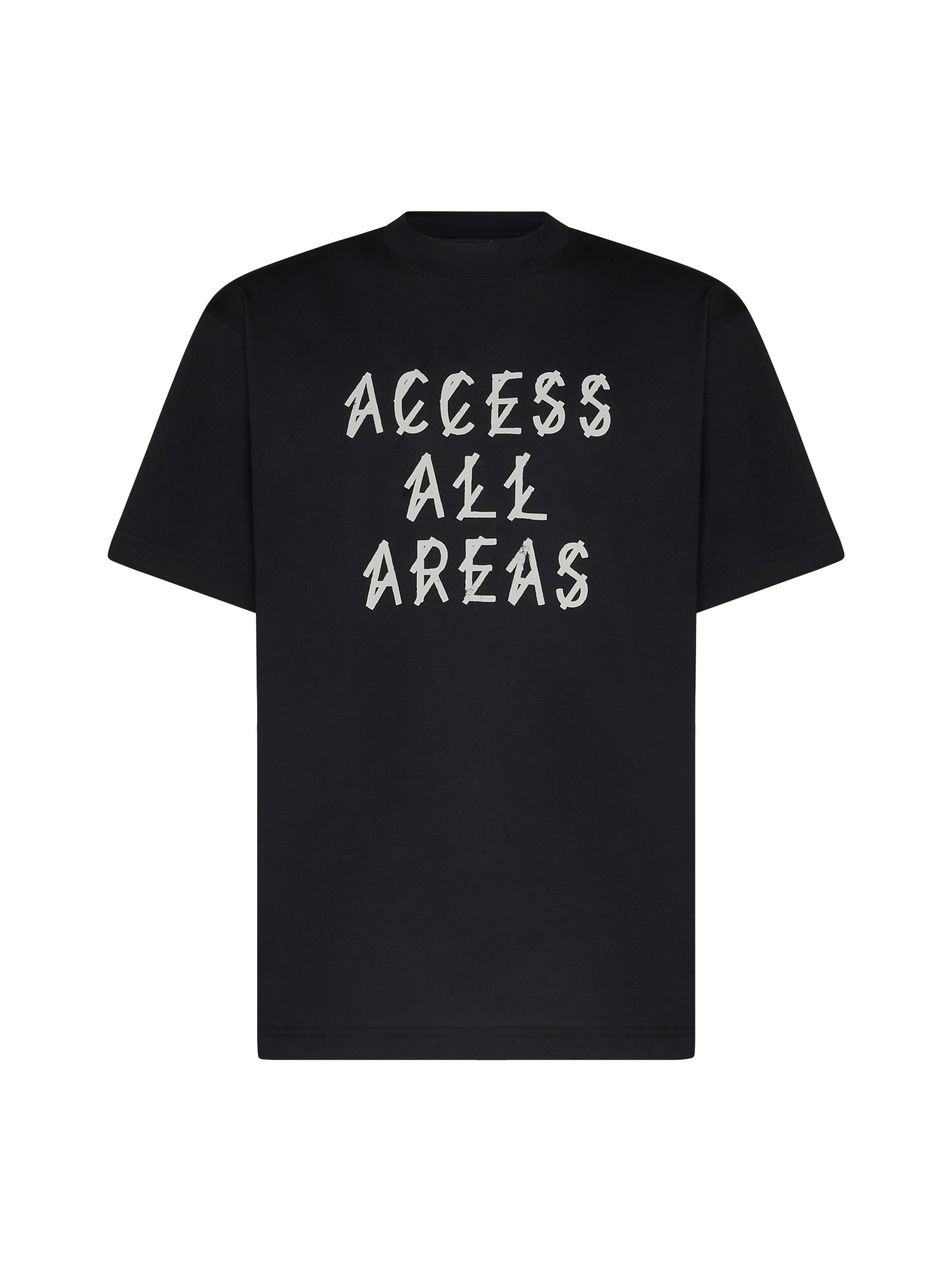 Shop 44 Label Group T-shirt In Black+aaa Print