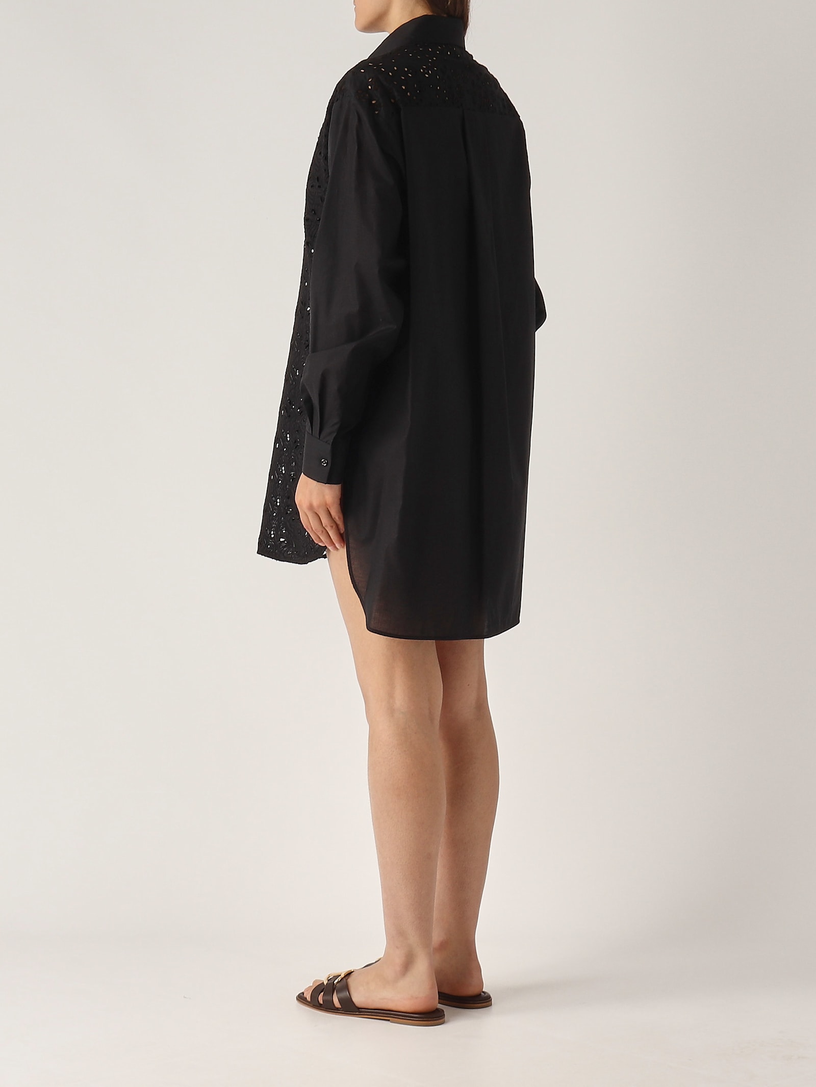Ermanno Scervino Camicia Over Shirt In Black