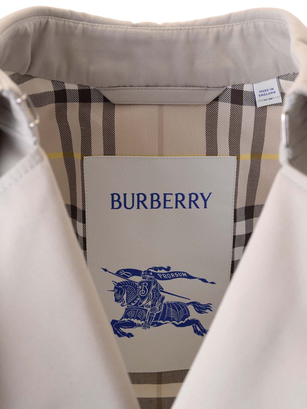 Burberry Medium-length Trench Coat Coats Grey In Heron