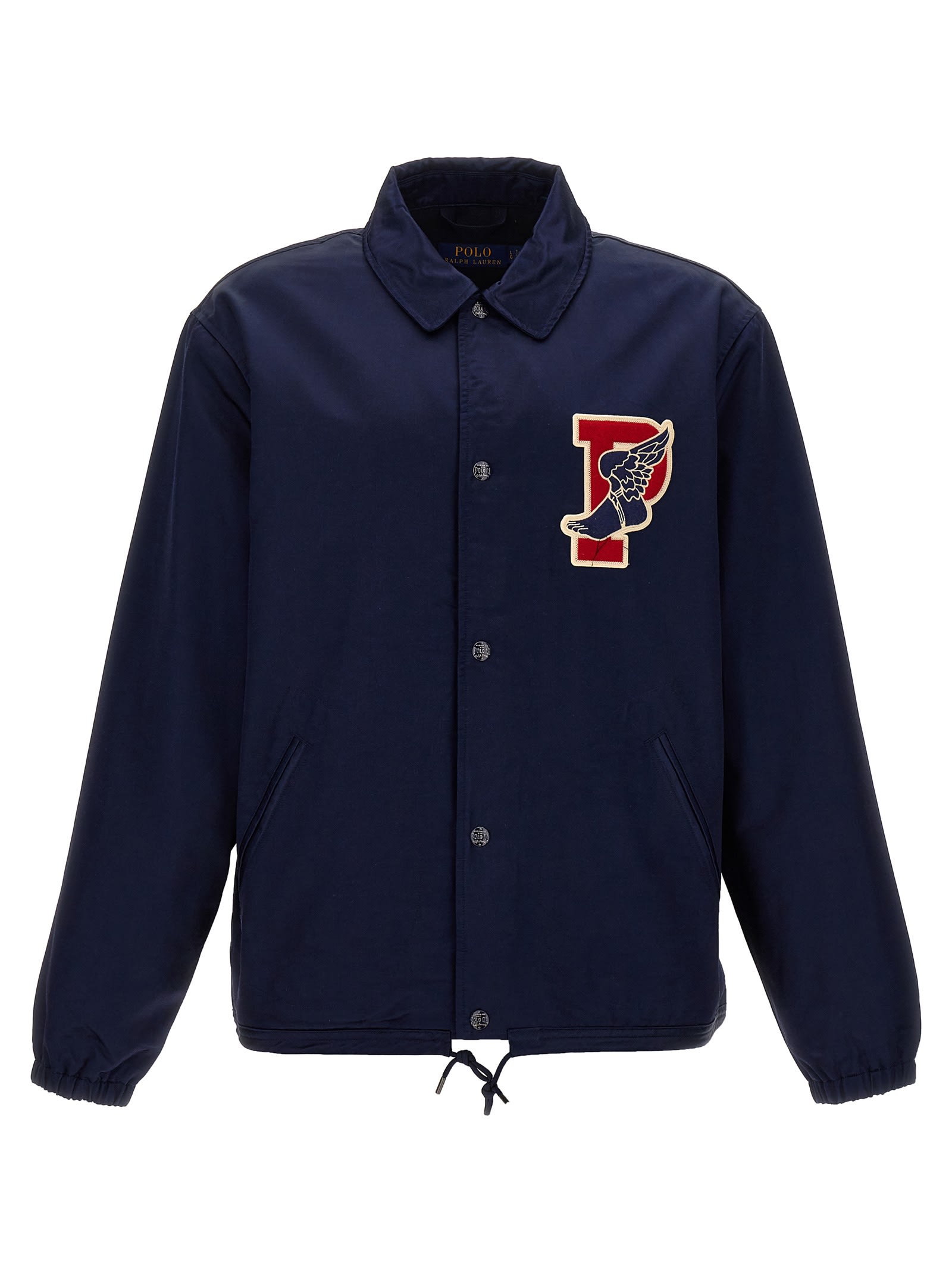 Shop Polo Ralph Lauren Coach Jacket In Blue