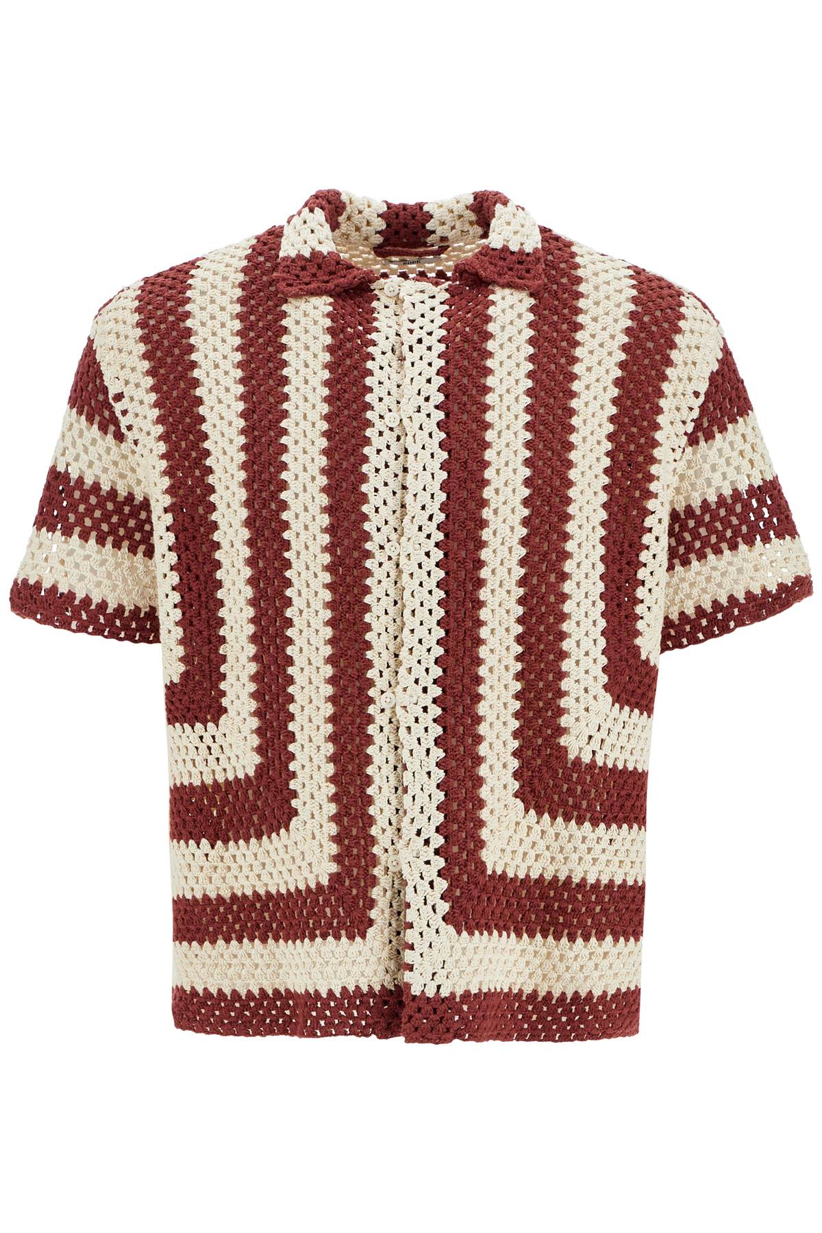 BODE FLAGSHIP CROCHET SHORT SLEEVE SHIRT