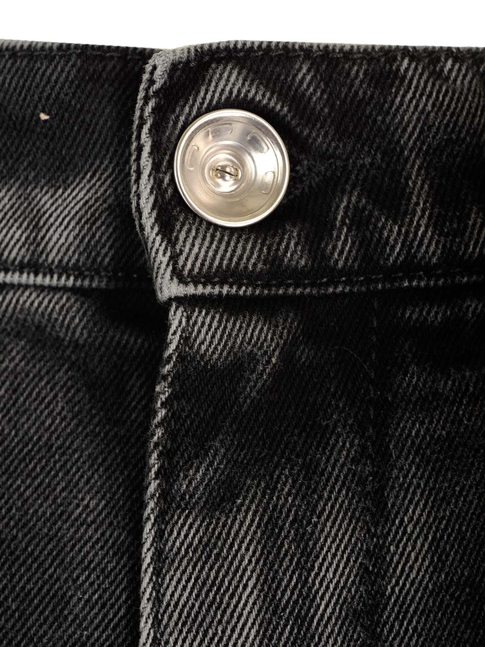 Maison Margiela High-waisted Black Denim Jeans With Relaxed Straight-leg Fit In Gray