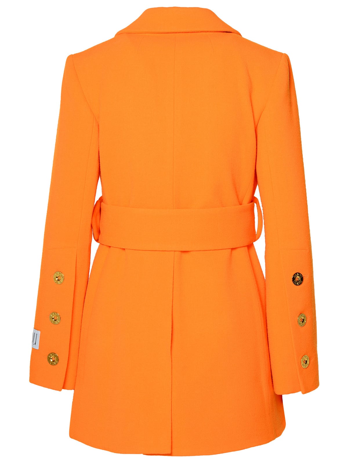 Shop Patou Orange Virgin Wool Coat