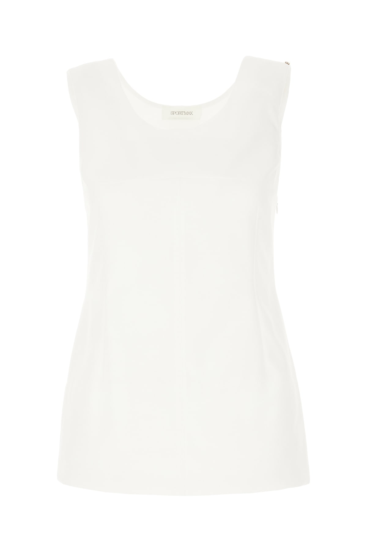 Sportmax White Polyester Padded Fico Top In 001