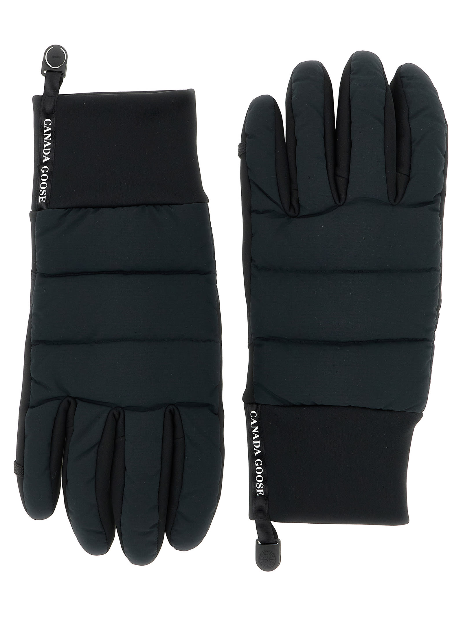 Canada Goose Insulated Gloves Featuring Elasticated Cuffs In Black