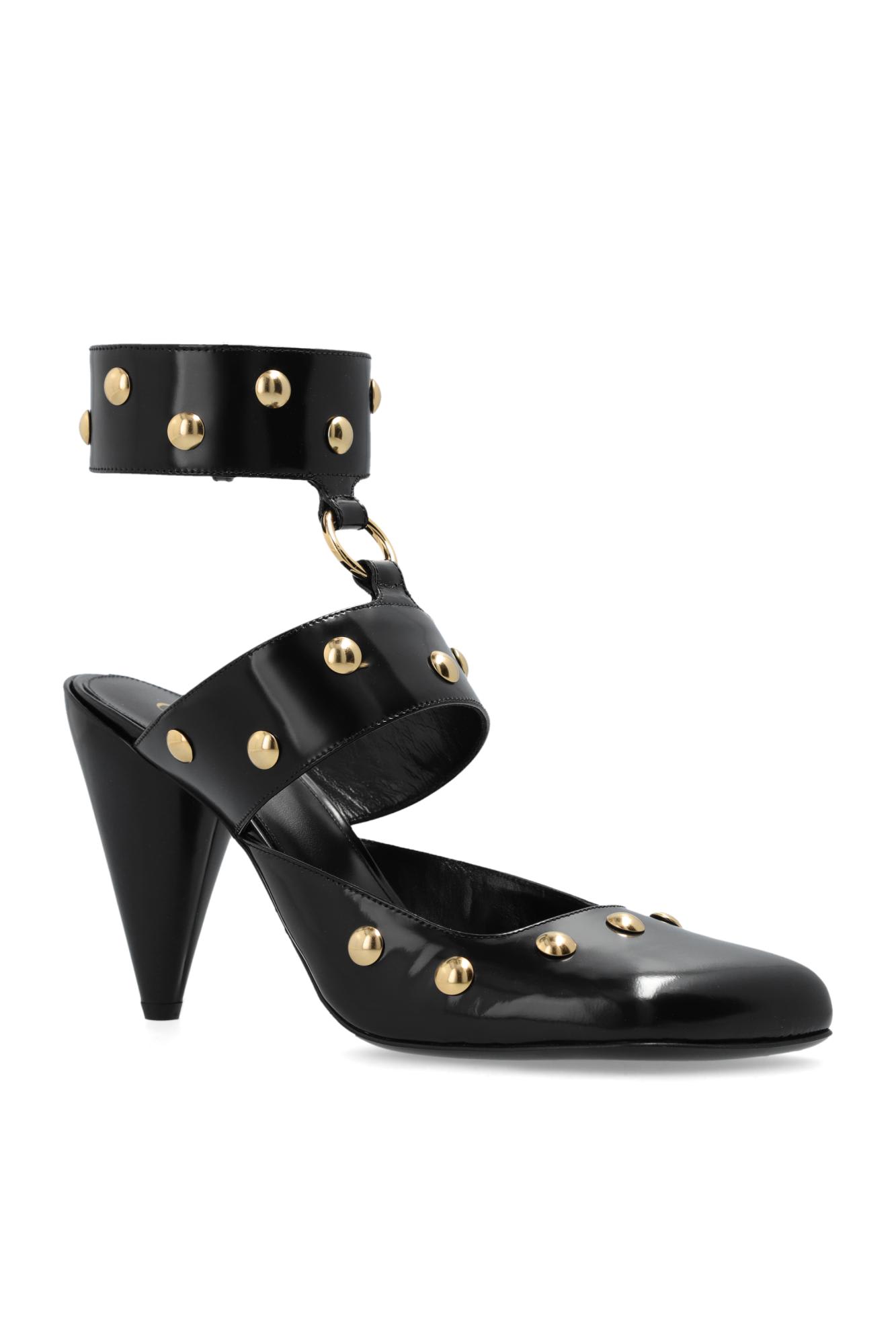 Shop Chloé Heeled Shoes Jade In Black